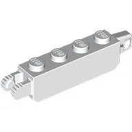 Hinge Brick 1 x 4 Locking with 1 Finger Vertical End and 2 Fingers Vertical End, 9 Teeth