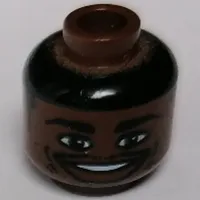Minifig Head NBA Ray Allen Print [Blocked Open Stud]