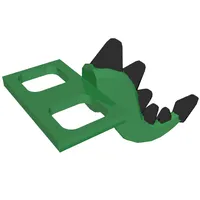 Minifig Hipwear Tail Dragon with Black Scales and Spikes print Costume