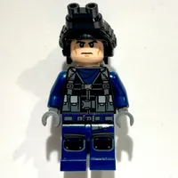 Guard in Helmet with Night Vision Goggles