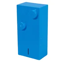 Braille Brick 2 x 4 with 2 Studs ⠊ and 'I' Print