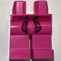 Hips and Dark Pink Legs with Magenta Belt Sash Print