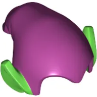 Hat Drooping with Pointy Ears Bright Green pattern