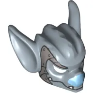 Mask Bat with Fangs and Blue Nose and Armor Plate Print