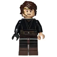 Anakin Skywalker, Black Robe, Dark Brown Legs, Printed Headset
