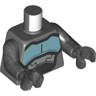 Torso, Pearl Titanium Arms and Hands with print