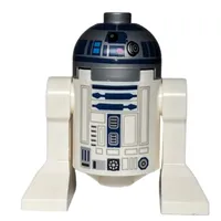 Astromech Droid, R2-D2, Flat Silver Dome, Dark Blue Print with Dark Pink Dots