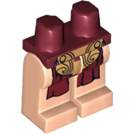 Hips and Light Nougat Legs with Leia Slave Outfit Print