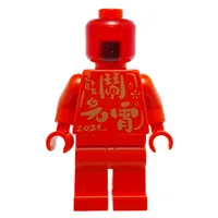 Statue - Red with Chinese Symbols