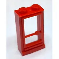 Door 1 x 2 x 3 Left with Solid Studs, without Glass