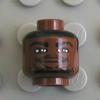 Minifig Head NBA Tim Duncan Print [Blocked Open Stud]