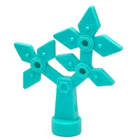 Duplo Flower, Faux Metal Bolts and Rivets Design, 8 Petals