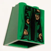 Slope 65° 2 x 2 x 2 Smooth without Bottom Tube and McGonagall Robe Print