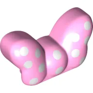 Duplo Brick Special 1 x 2 Bow with White Spots Print