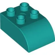 Duplo Brick 2 x 3 with Curved Top