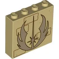 Brick 1 x 4 x 3 with Rebels Symbol print