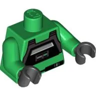 Torso Rebel A-wing Pilot Print, Green Arms, Black Hands