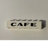 Brick 1 x 6 with 'CAFE' Sans-Serif Thick print