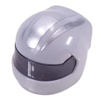 Helmet, Formula 1 with Trans-Black Visor pattern and Silver Stripes print