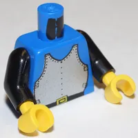 Torso Armor, Breastplate Print, Black Arms, Yellow Hands