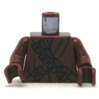 Torso Robe, Brown Cross Straps with Pouches Print (Jawa), Reddish Brown Arms and Hands