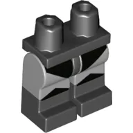 Hips with Light Bluish Gray Legs and Black Boots Pattern with Black Leotard and Knees Print