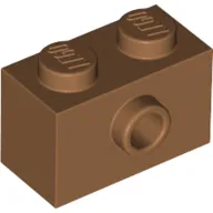 Brick Special 1 x 2 with 1 Center Stud on 1 Side, Bottom Stud Holder