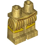 Hips and Pearl Gold Legs with Gold Feathered Skirt Print