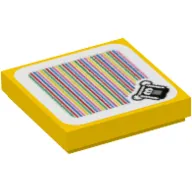 Tile 2 x 2 with Stingby and Barcode Print (Sticker)