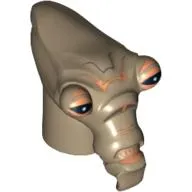 Minifig Head Special, Geonosian with Black Eyes Print