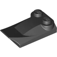 Wedge Curved 2 x 3 x 2/3 Two Studs, Wing End