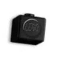 Pen Bead, Square with Brick Stud Print