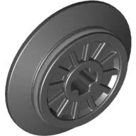 Train Wheel Spoked with Technic Axle Hole and Rubber Friction Band