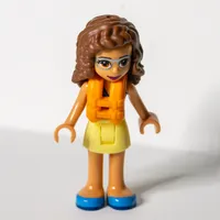 Olivia - Dark Pink Bikini, Bright Light Yellow Skirt