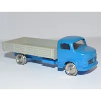 HO Scale Mercedes Open Bed Truck - Gray Flatbed