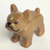 Animal, Dog, French Bulldog, Grumpy Face with Black Nose and Mouth, White Spot on Forehead Print