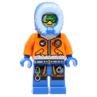 Arctic Explorer, Hood, Printed Green Goggles