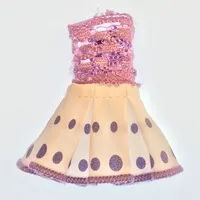 Belville, Dress, Adult, Sleeveless Net Top, White Skirt with Purple Dots Pattern