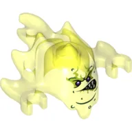 Creature, Ghost, Skreemer Mask with Mouth Lopsided with Pointed Teeth Print