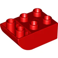 Duplo Brick 2 x 3 with Curved Bottom
