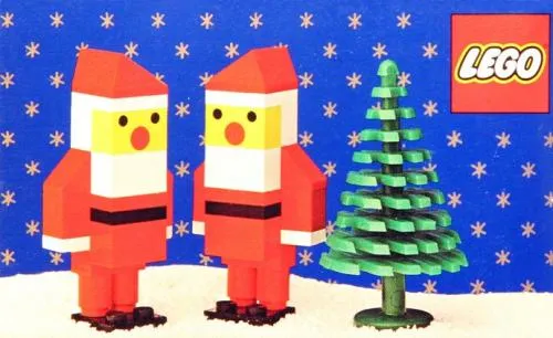 Two Santas and Tree