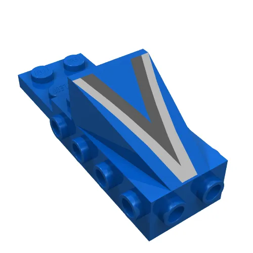 Brick Special, Cockpit Space Nose with Silver and Black V Print