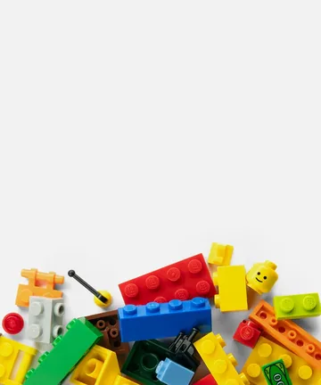 Разноцветные детали LEGO